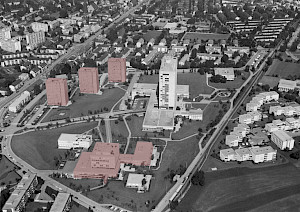 Stadtspital Triemli, Brandschutz­massnahmen Personalhäuser, Kinderhaus Zentrum Inselhof und Maternité