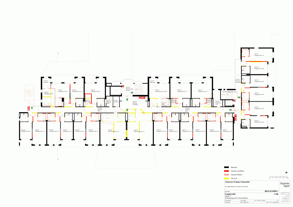 Tertianum Friedau, Frauenfeld, Umbau und Sanierung Pflegezimmer