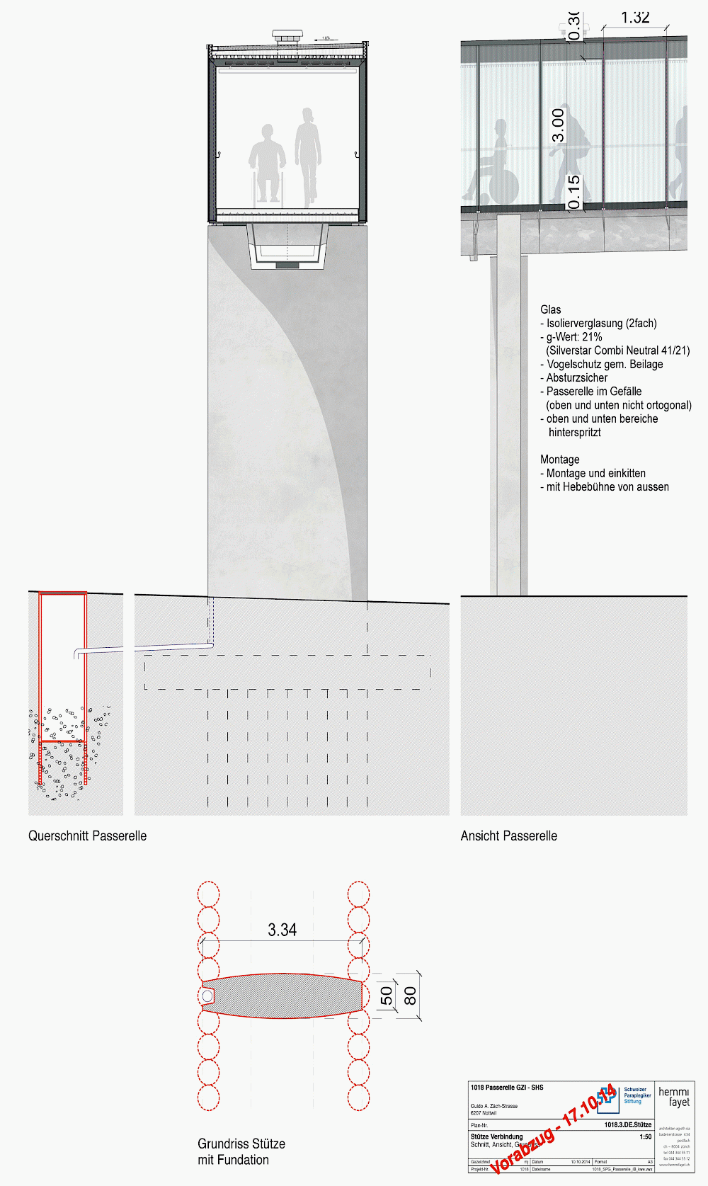 Neubau Passerelle, Schweizer Paraplegiker-Zentrum, Nottwil