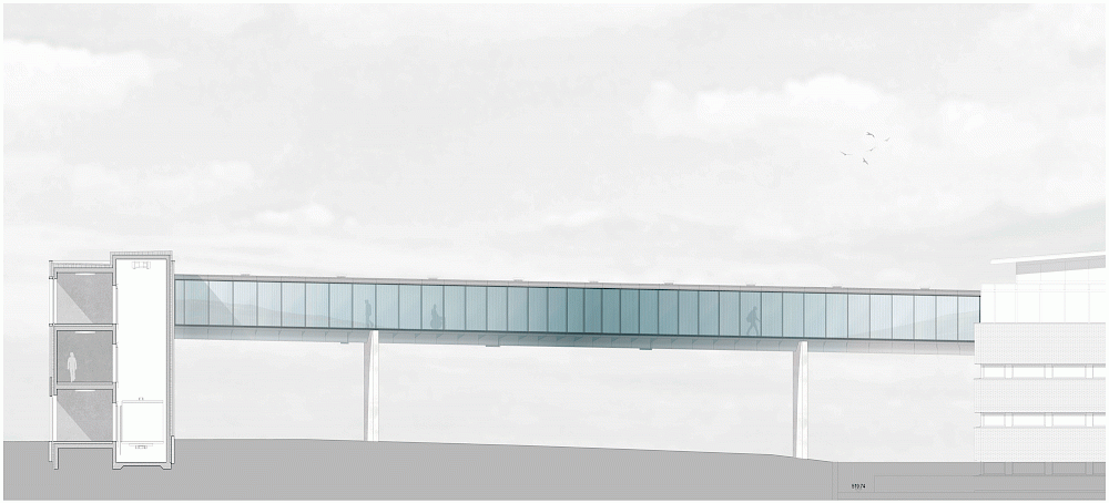 Neubau Passerelle, Schweizer Paraplegiker-Zentrum, Nottwil