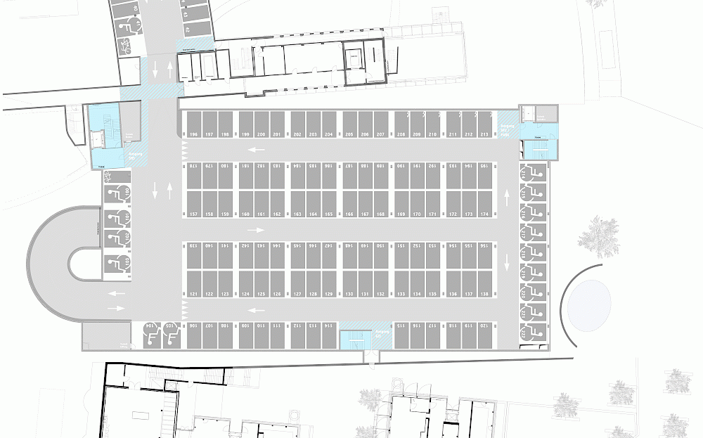 Neubau Tiefgarage, Schweizer Paraplegiker-Zentrum, Nottwil