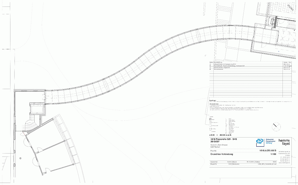 Schweizer Paraplegiker-Zentrum, Nottwil, Neubau Verbindung SHS-GZI
