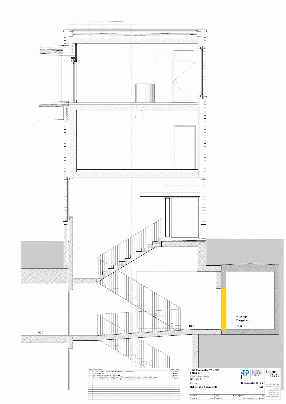 Schweizer Paraplegiker-Zentrum, Nottwil, Neubau Verbindung SHS-GZI