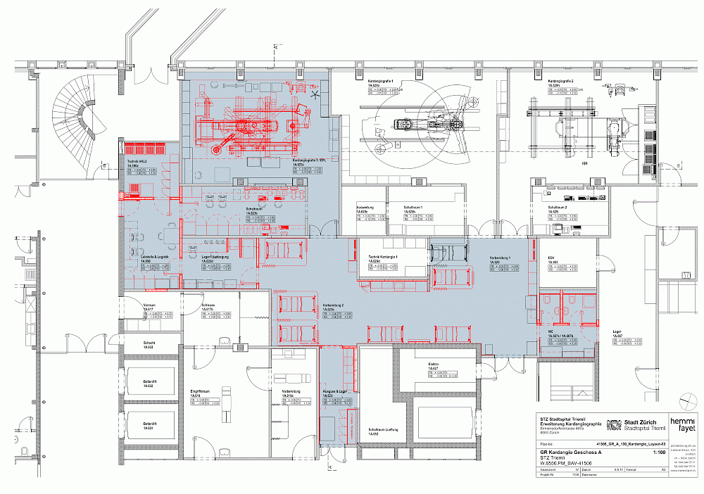 Erweiterung Kardangiographie, Stadtspital Triemli Zürich