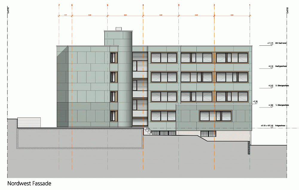 Fassadensanierung Bürogebäude, Zürich