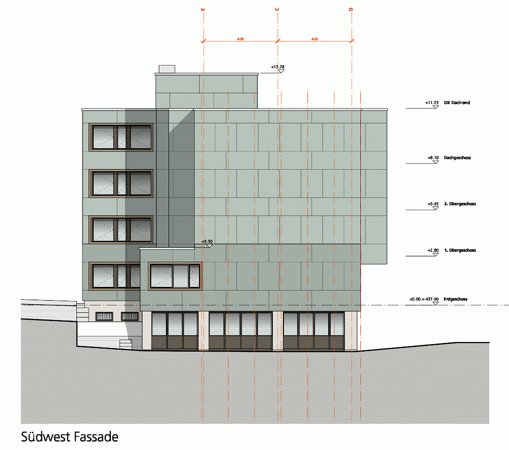 Fassadensanierung Bürogebäude, Zürich