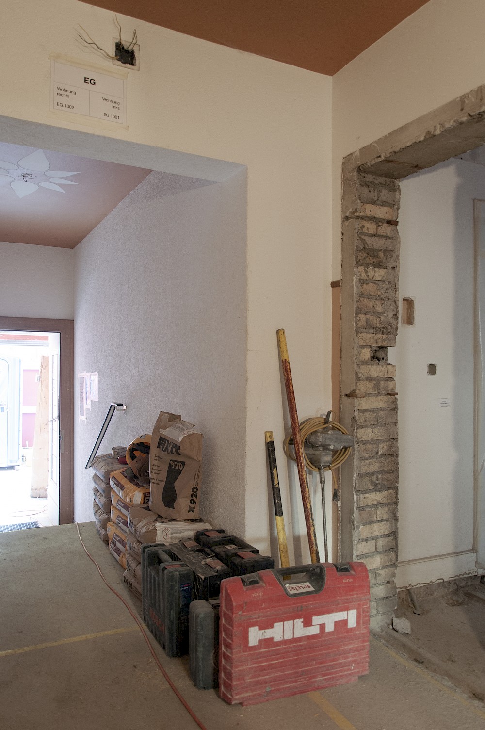 Start Umbau Geranienstrasse