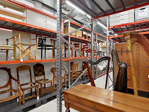 Lager Kunstgewerbesammlung, Holz- und Musik-Sammlungen Toni-Areal