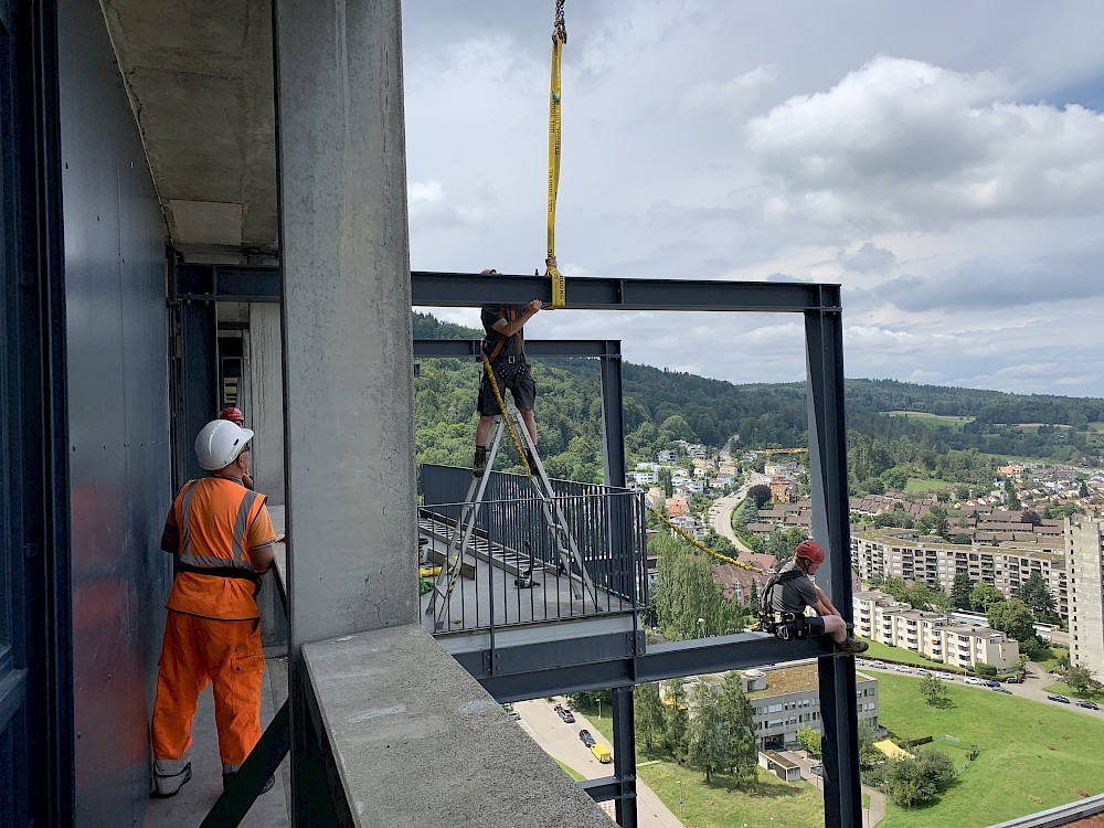 Vorarbeiten Rückbau Liftturm