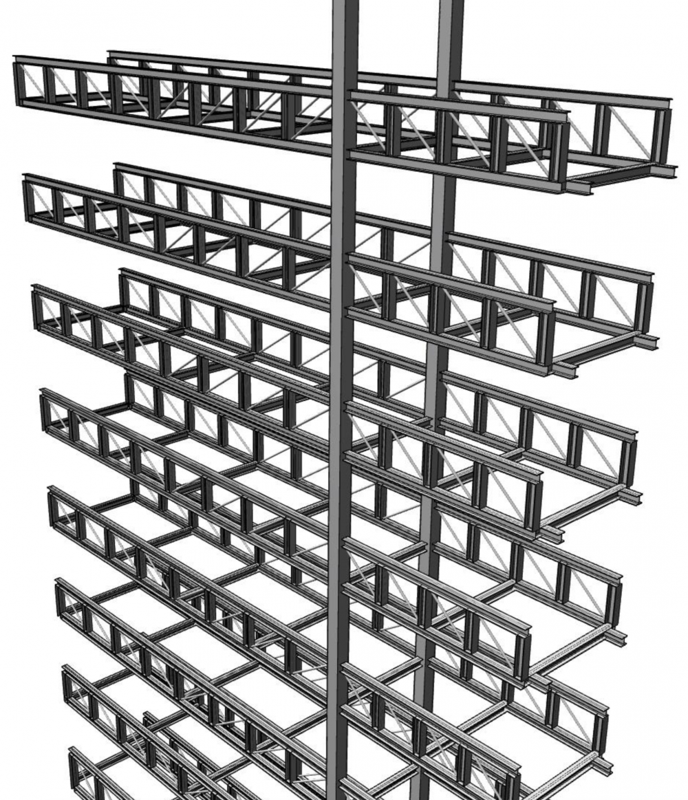 Tragstruktur Stahlbau